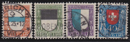 Suisse  .    Y&T    .    188/191    .     O   .      Oblitéré  .   /  .    Gestempelt - Used Stamps