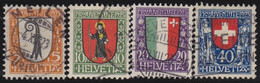 Suisse  .    Y&T    .    192/195    .     O   .      Oblitéré  .   /  .    Gestempelt - Used Stamps