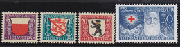 Suisse  .    Y&T    .    231/234      .   *       .    Neuf Avec Gomme  .   /  .   Mint-hinged - Unused Stamps