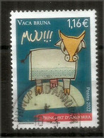 2022 ,La Vache Brune , La Vaca Marrón (Vaca Bruna)  Timbre Oblitéré, 1 ère Qualité - Used Stamps