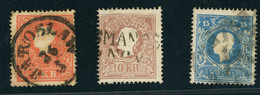 Österreich Michel Nummer 13I - 15I Gestempelt - Used Stamps
