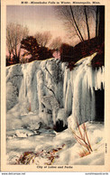 MInnesota Minneapolis Minnehaha Falls In Winter Curteich - Minneapolis