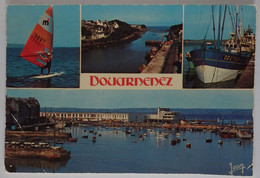 29 Finistère CPSM Douarnenez Multivues Planche à Voile Le Port Rhu Vieux Port - Douarnenez