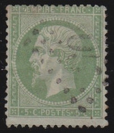 France   .     Y&T      .   20a      .        O   .       Oblitéré   .   /    .    Cancelled - 1862 Napoleone III