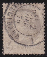 France   .     Y&T      .    52  Point Clair   (2 Scans)     .       O   .        Oblitéré   .   /    .    Cancelled - 1871-1875 Cérès