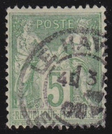 France   .     Y&T      .    102  (2 Scans) .       O   .        Oblitéré   .   /    .    Cancelled - 1898-1900 Sage (Tipo III)