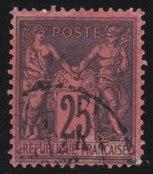 France   .     Y&T      .   91      .       O   .        Oblitéré   .   /    .    Cancelled - 1876-1898 Sage (Type II)