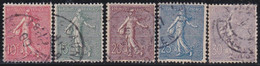 France   .     Y&T      .    129/133     .       O   .        Oblitéré   .   /    .    Cancelled - Used Stamps