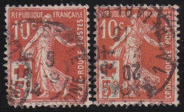 France   .     Y&T      .    147/147a    .       O   .        Oblitéré   .   /    .    Cancelled - Used Stamps