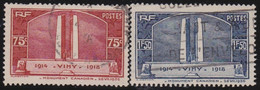 France   .     Y&T      .    316/317      .       O   .        Oblitéré   .   /    .    Cancelled - Used Stamps