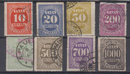 Brazil Brasil Due Mi# 10-17 Used 1890 - Segnatasse