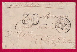 GUERRE 1870 GARDE MOBILISEE DU PUY DE DOME CLERMONT FERRAND POUR ISSOIRE LETTRE COVER FRANCE - Guerre De 1870