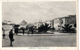 MARSALA (TRAPANI) PIAZZA DEL POPOLO - ED.P.P.L - VG 1931 FP - C7341 - Marsala