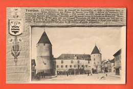 ZQH-15 Yverdon Litho De La Place Du Château  Armoirie. NC Dos Simple  Brevet Zachmann 1117 - Yverdon-les-Bains 