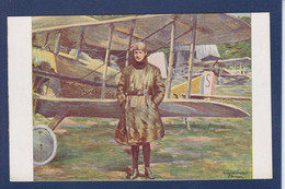 CPA Aviation Signature De JF BOUCHOR Avion Aviateur Guynemer Voir Dos - Ongevalen