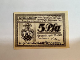 Allemagne Notgel Ronneburg 5 Pfennig - Sammlungen