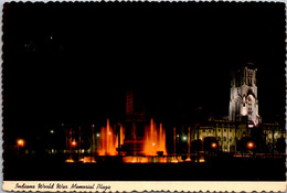 Indiana Indianapolis Indiana World War Memorial Plaza At Night - Indianapolis