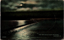 Ohio Cincinnati Fern Bank Dam On The Ohio River At Night 1912 - Cincinnati