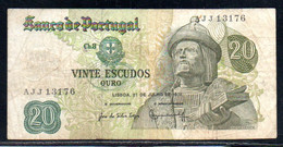 659-Portugal 20 Escudos 1971 AJJ131 - Portugal