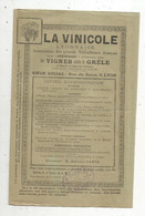 Publicité 4 Pages , LA VINICOLE LYONNAISE , Assurance Des Vignes Contre La Grêle, 1894 , Frais Fr 1.95e - Publicités