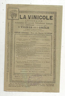 Publicité 4 Pages , LA VINICOLE LYONNAISE , Assurance Des Vignes Contre La Grêle, 1894 , Frais Fr 1.95e - Publicidad