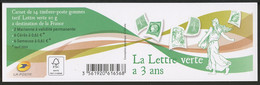 France - Frankreich Carnet 2014 Y&T N°CUC1521 - Michel N°MH(?) *** - La Lettre Verte à 3 Ans - Modernes : 1959-...