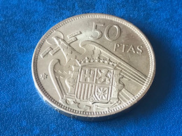 Münze Münzen Umlaufmünze Spanien 50 Pesetas 1957 Im Stern 71 - 50 Pesetas