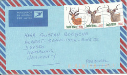South Africa Air Mail Cover Sent To Germany 21-9-2000 Topic Stamps - Aéreo