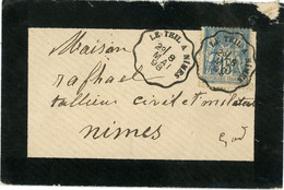 8 Mai 1898 Convoyeur Le Teil à Nimes Sage N°101 - 1877-1920: Semi Modern Period