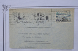 AW4 CAMEROUN BELLE  LETTRE PRIVEE CURIOSITé 1957  DOUALA   A  ST SEBASTIEN  FRANCE ++AFFRANC.  INTERESSANT - Briefe U. Dokumente