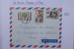 C CAMEROUN BELLE  LETTRE COMPLETE  1957 DOUALA   A  PARIS   FRANCE ++AFFRANCH. PLAISANT - Lettres & Documents