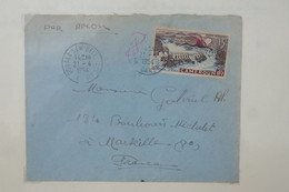 C CAMEROUN BELLE  LETTRE COMPLETE  1954 DOUALA   A  MARSEILLE  FRANCE ++AFFRANCH. PLAISANT - Cartas & Documentos