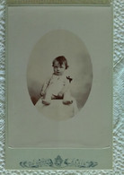 PHOTOGRAPHIE ARTISTIQUE ANCIENNE PHOTOGRAPHE DIP SAPHET ALAIS Gard Portrait D'un Bébé - Alès