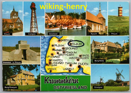 Krummhörn - Mehrbildkarte 1   Pilsum Campen Greetsiel Rysum Dieksiel Burg Hinta Und Pewsum - Krummhoern