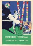 Russia / USSR / CCCP  Maximum Card / MC 1957 World Youth Festival I - Storia Postale