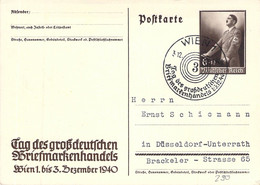 P 290 SST Wien 1 Tag Des Großdeutschen Briefmarkenhandels 3.12.1940 Deutsches Reich - Enteros Postales
