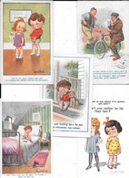 Donald Mc GILL - 5 Cartes Datées 1924  -     COMICS Series  N° 1879 - 2137 - 2170 -2891 -  4173 Inter-art - Mc Gill, Donald