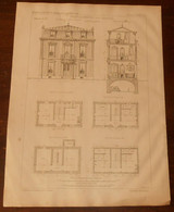 Plan De Maison De Campagne Style Renaissance. 1875 - Architecture