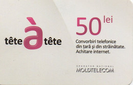 Recharge GSM - Moldavie - Moldtelecom - Tête à Tête 50 Lei - Moldawien (Moldau)