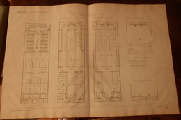 Plan Du Nouvel Etablissement Des Pompes Funèbres à Paris. 1875 - Arbeitsbeschaffung