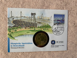 Numisbrief Coin Cover 10 DM Olympia 1972  Silber  #numis89 - Gedenkmünzen