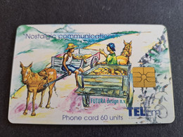 St MAARTEN $10  Nafls 17.80 ,- ST MAARTEN  Two Man On A Donkey Car 60 Units ** 10119** - Antillen (Nederlands)