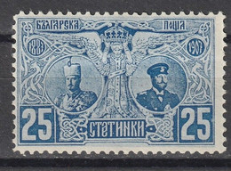 BULGARIA - 1907 King Ferdinand 25 Blue - Nuevos