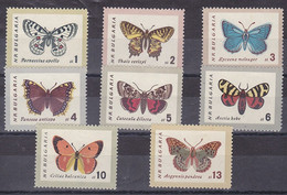 BULGARIE Papillons, Papillon, Insectes, Butterflies, Mariposas Yvert N° 1155/62 ** MNH - Butterflies