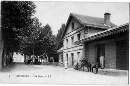 Noailles Oise La Gare Animation 1910 état Superbe - Noailles