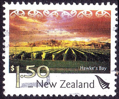 NEW ZEALAND 2004 QEII $1.50 Multicoloured, Tourist Attractions-Hawke's Bay FU - Usados