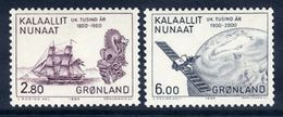 GREENLAND 1985 Millenary Of Settlement VI MNH / **.   Michel 157-58 - Unused Stamps