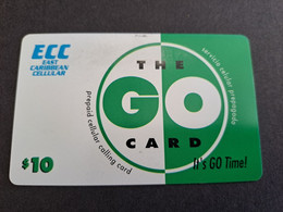 St MAARTEN  Prepaid  $10,- ECC  THE GO CARD /GREEN          Fine Used Card  **10146** - Antilles (Netherlands)