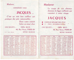 JACQUES COIFFEUR  44, Rue Véron PARIS 18e - Plan Du Métro - Other