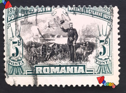 Errors Romania 1906 King Charles I, 5b, Printed With Misplaced Imge  Used - Abarten Und Kuriositäten